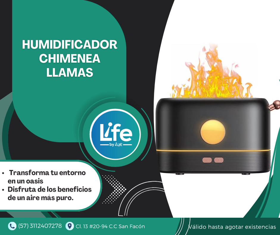 Miniatura 4 de Humidificador Chimenea Llamas